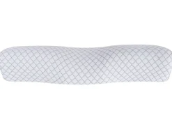Outlet Beliani Cuscino da letto ELGON Basso Schiuma memory 30 x 50 cm Bianco
