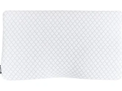Outlet Beliani Cuscino da letto ELGON Basso Schiuma memory 30 x 50 cm Bianco