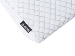 Outlet Beliani Cuscino da letto ELGON Basso Schiuma memory 30 x 50 cm Bianco