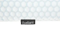 Hot Beliani Cuscino da letto EMIN Alto Schiuma memory 40 x 60 cm Bianco Bianco Blu