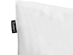 Hot Beliani Cuscino da letto VIHREN Basso Piuma e piumino d'anatra Bianco