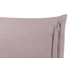 New Beliani Cuscino decorativo AGAPANTHUS Velluto 45 x 45 cm A strisce Rosa
