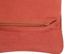 Clearance Beliani Cuscino decorativo AKKOY Cotone 45 x 45 cm Trama geometrica Arancione