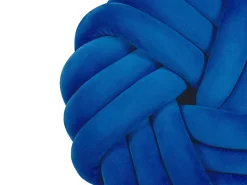 Discount Beliani Cuscino decorativo AKOLA Velluto 30 x 30 cm Tinta unita Blu