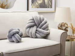 Discount Beliani Cuscino decorativo AKOLA 30 x 30 cm Tinta unita Grigio