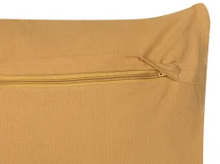 Beliani Cuscino decorativo AYROOR 30 x 50 cm Senape Trama geometrica Giallo