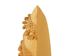 Beliani Cuscino decorativo AYROOR 30 x 50 cm Senape Trama geometrica Giallo