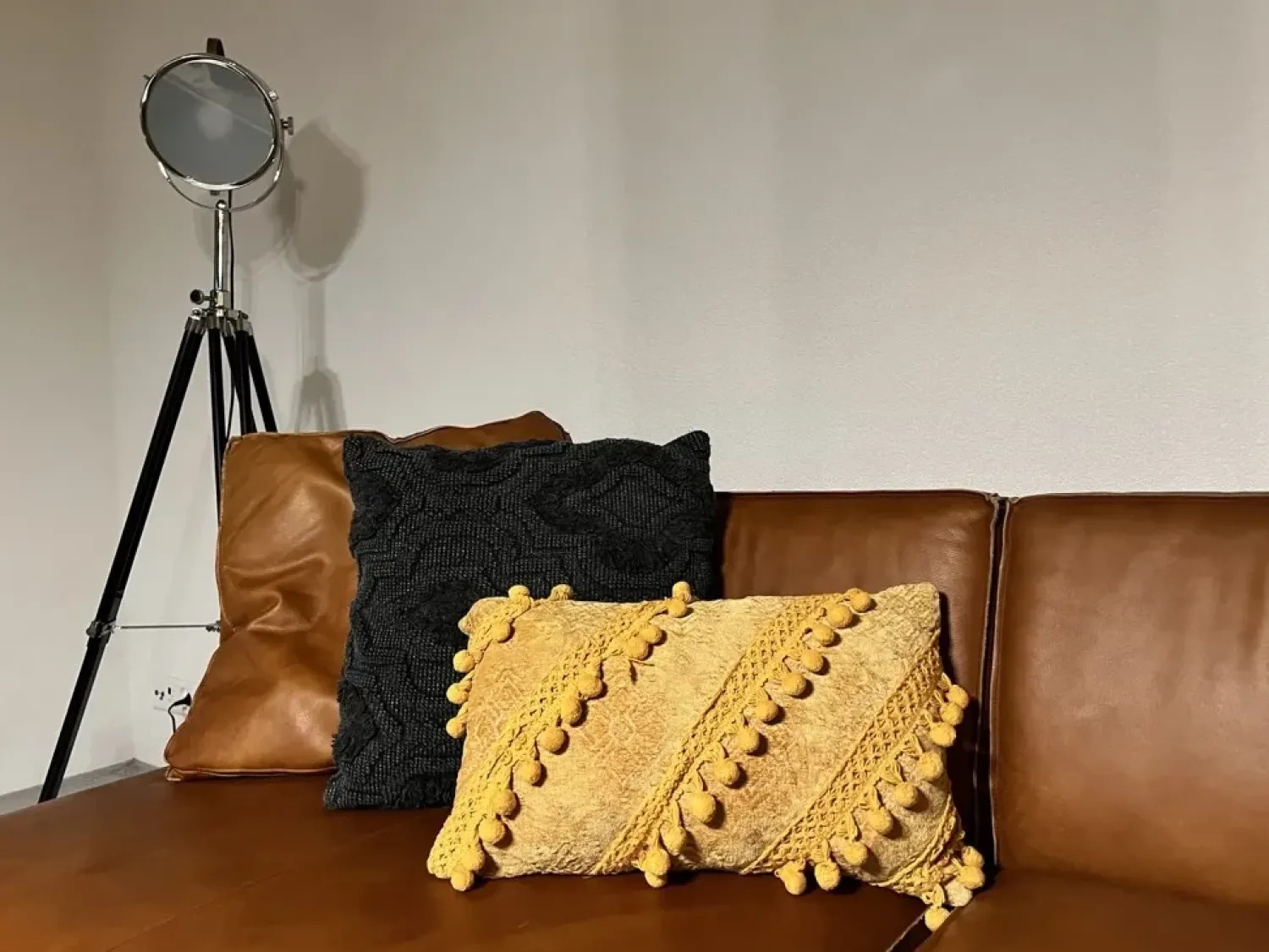 Discount Beliani Cuscino decorativo AYROOR 30 x 50 cm Senape Trama geometrica Giallo