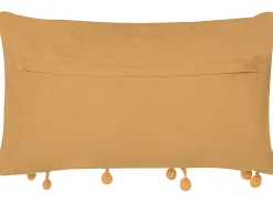 Discount Beliani Cuscino decorativo AYROOR 30 x 50 cm Senape Trama geometrica Giallo