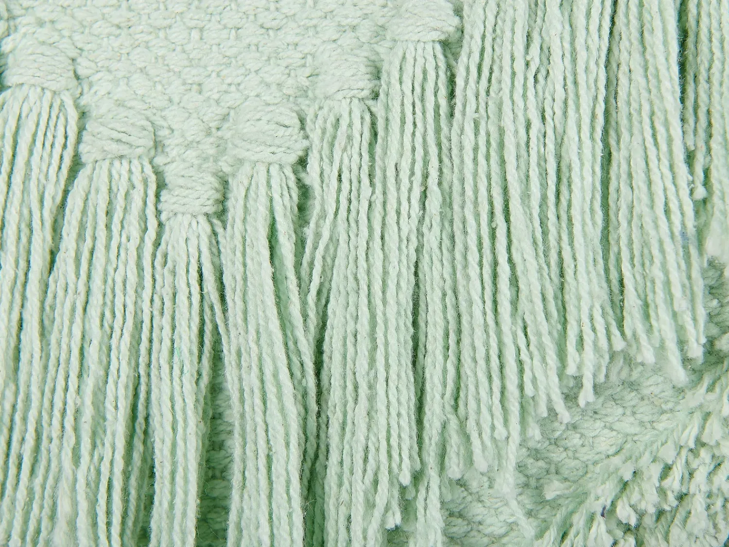 New Beliani Cuscino decorativo BACOPA Cotone 45 x 45 cm Trama Chevron Verde