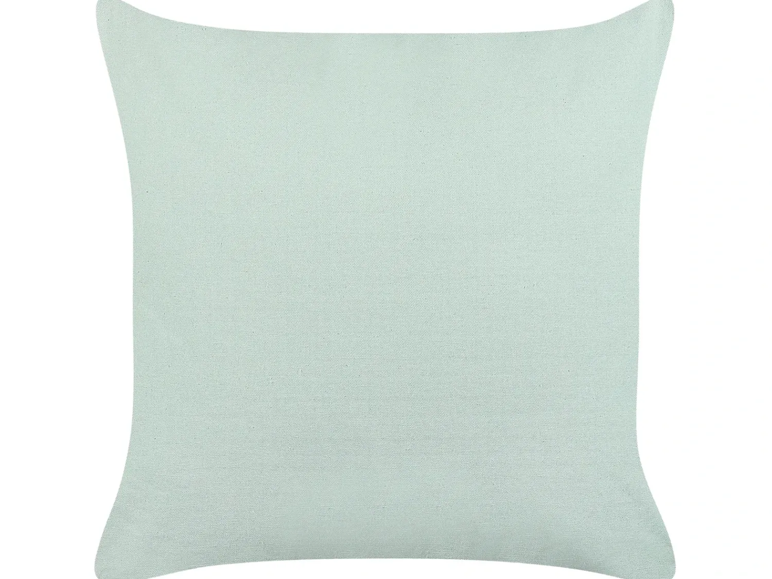 New Beliani Cuscino decorativo BACOPA Cotone 45 x 45 cm Trama Chevron Verde