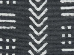 Online Beliani Cuscino decorativo BENZOIN Cotone 45 x 45 cm Nero Trama geometrica Bianco Nero