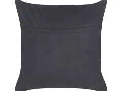 Online Beliani Cuscino decorativo BERGENIA Iuta 45 x 45 cm Nero A strisce Beige Naturale Nero