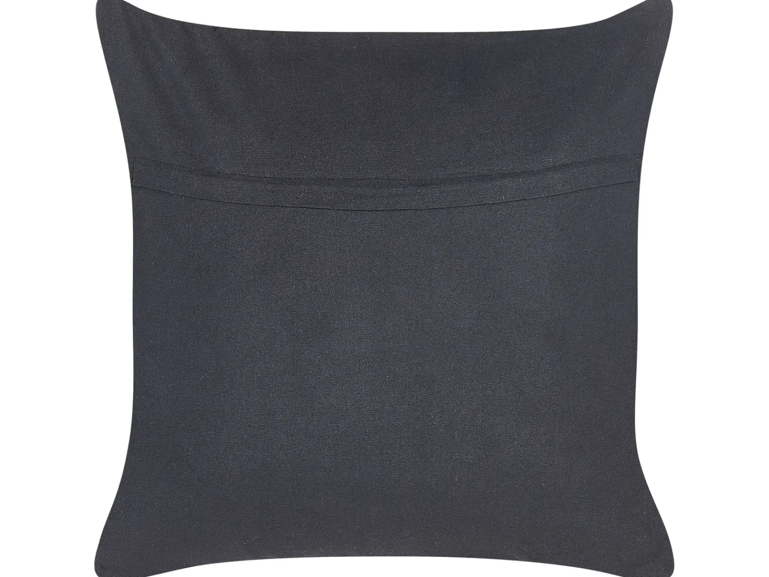 Online Beliani Cuscino decorativo BERGENIA Iuta 45 x 45 cm Nero A strisce Beige Naturale Nero