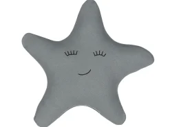Outlet Beliani Cuscino decorativo BHOPAL Cotone 40 x 40 cm Grigio Stella Grigio Nero