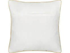 New Beliani Cuscino decorativo BILLBERGIA Cotone 45 x 45 cm Grigio Modello natalizio Bianco Oro Grigio
