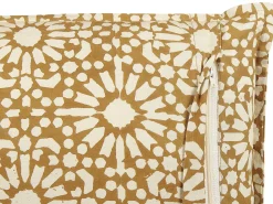 Outlet Beliani Cuscino decorativo CEIBA Cotone 45 x 45 cm Trama geometrica Beige
