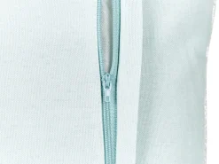 New Beliani Cuscino decorativo CERAMIUM Velluto 45 x 45 cm Azzurro Trama floreale Bianco Blu