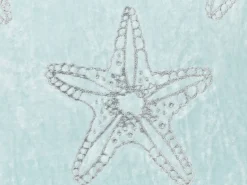 New Beliani Cuscino decorativo CERAMIUM Velluto 45 x 45 cm Azzurro Trama floreale Bianco Blu