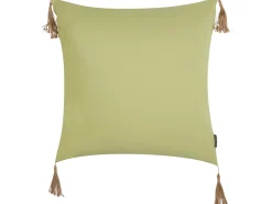 Online Beliani Cuscino decorativo CHMISTAR 45 x 45 cm Verde oliva Tinta unita Marrone Verde