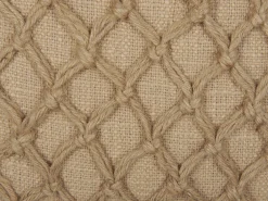New Beliani Cuscino decorativo COLLOMIA Bouclé 45 x 45 cm Trama geometrica Beige