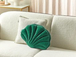Hot Beliani Cuscino decorativo CONSOLIDA Velluto 47 x 35 cm smeraldo Tinta unita Verde
