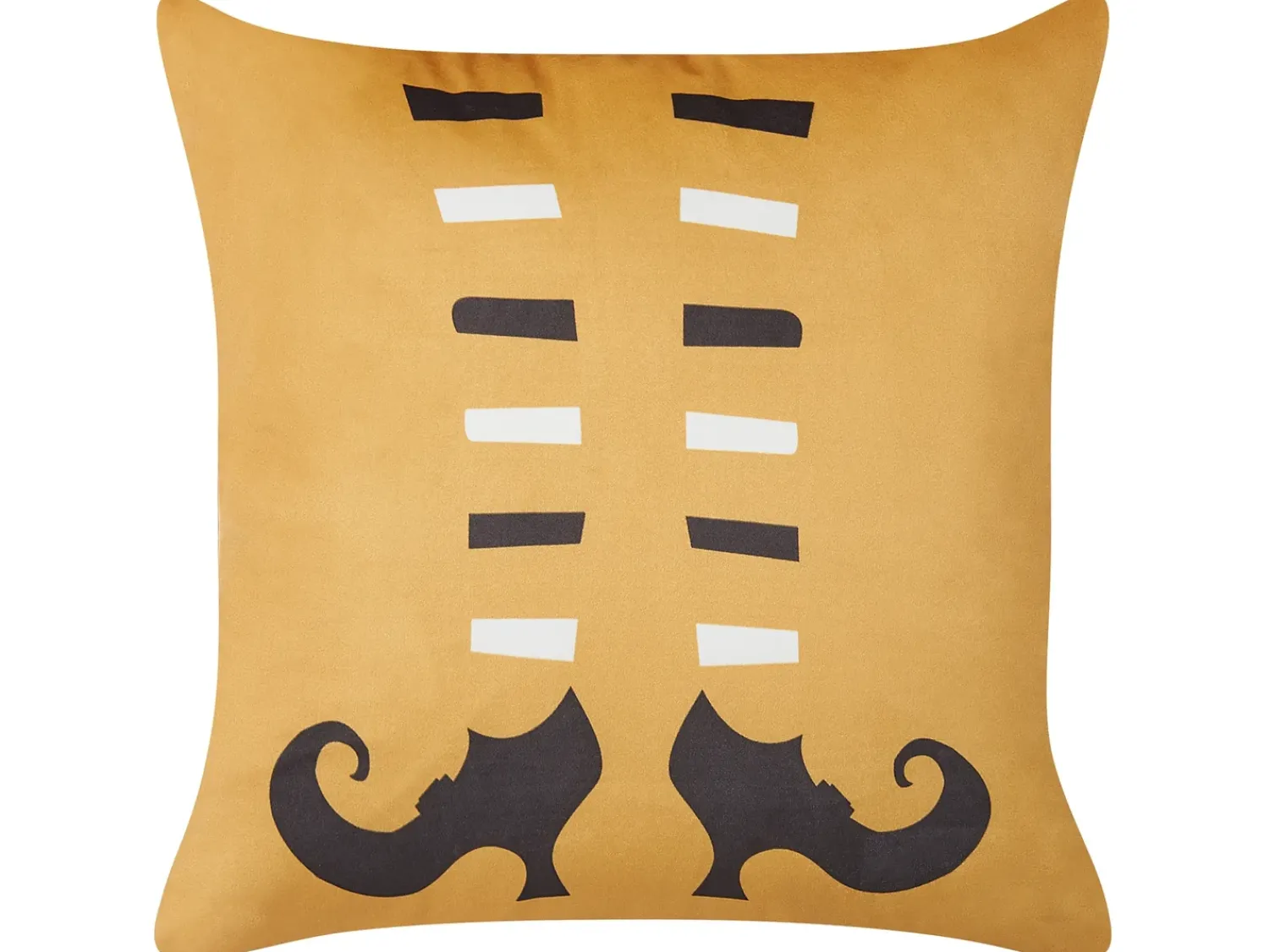 Sale Beliani Cuscino decorativo COVASNA Velluto 45 x 45 cm Arancione Trama astratta Bianco Arancione Nero