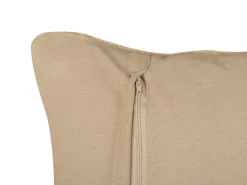 Online Beliani Cuscino decorativo DESALIX Iuta 45 x 45 cm Beige A strisce Beige Nero