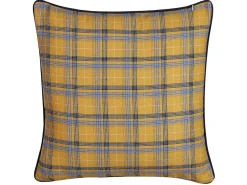Outlet Beliani Cuscino decorativo DICENTRA 45 x 45 cm Giallo Trama a scacchi Multicolore