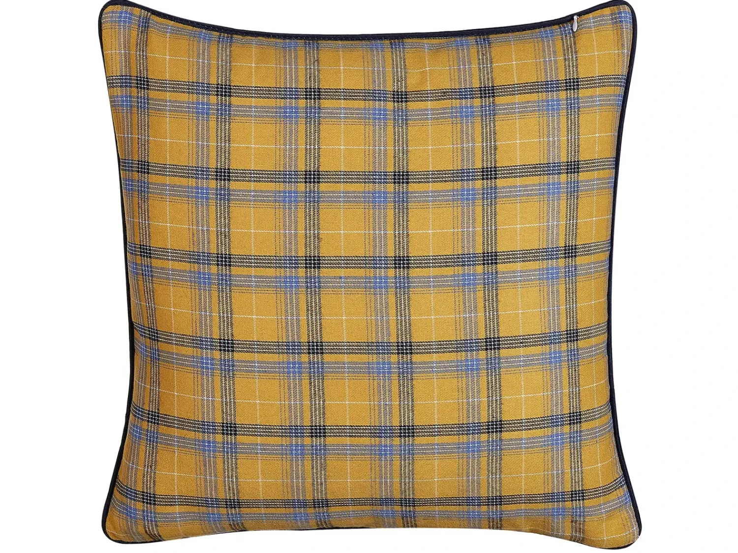 Outlet Beliani Cuscino decorativo DICENTRA 45 x 45 cm Giallo Trama a scacchi Multicolore