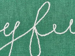 Sale Beliani Cuscino decorativo ELETTARIA Cotone 45 x 45 cm Verde Modello natalizio Bianco Verde