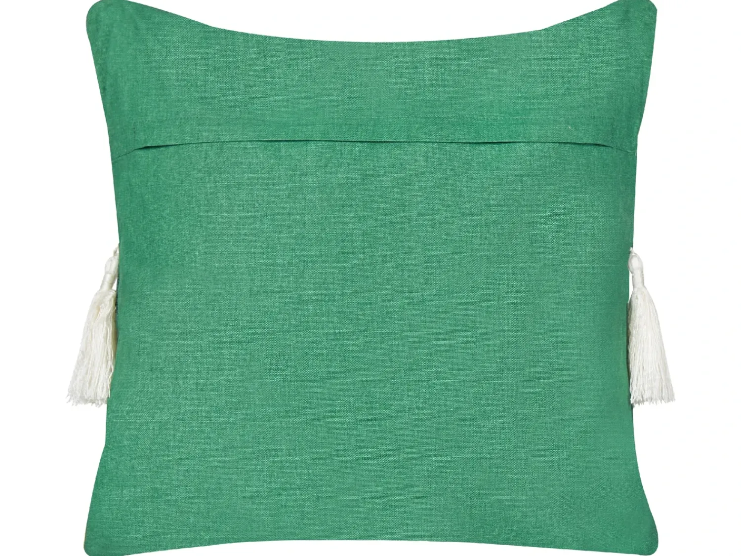 Sale Beliani Cuscino decorativo ELETTARIA Cotone 45 x 45 cm Verde Modello natalizio Bianco Verde