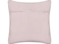 New Beliani Cuscino decorativo GAZANIA Cotone 45 x 45 cm Rosa pastello Bianco Rosa