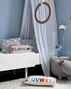 Sale Beliani Cuscino decorativo GAZANIA Cotone Grigio chiaro Bianco Grigio