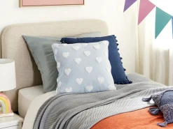Sale Beliani Cuscino decorativo GAZANIA Cotone Grigio chiaro Bianco Grigio