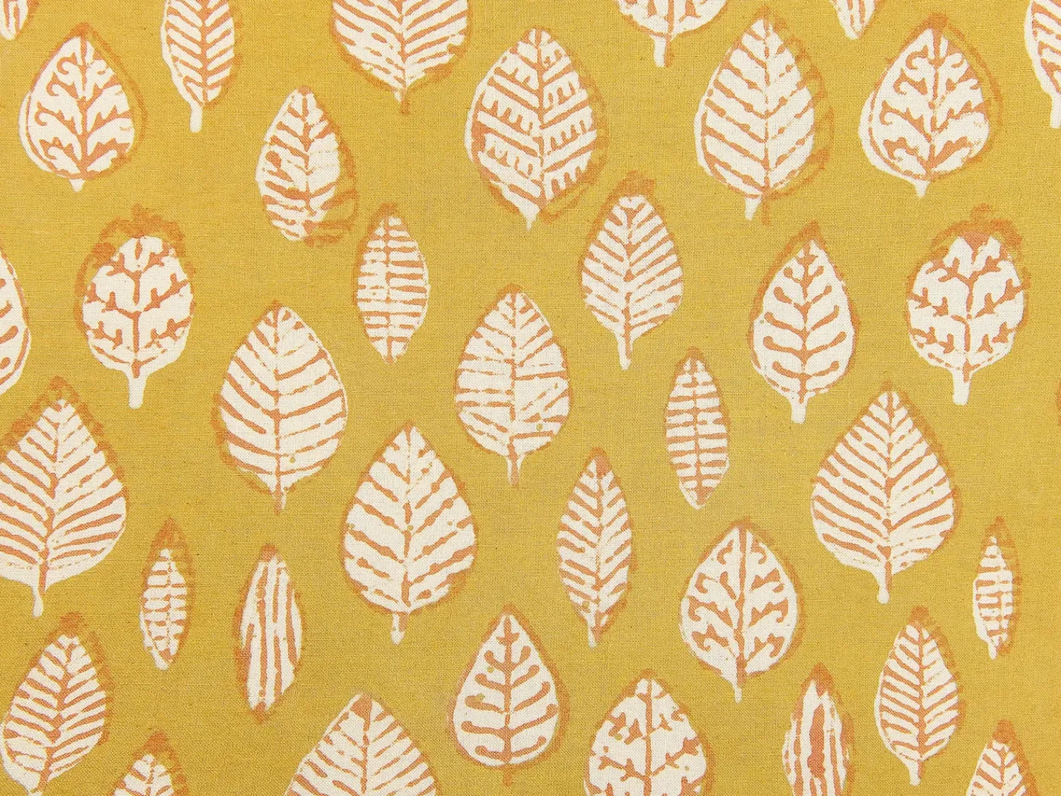 Discount Beliani Cuscino decorativo GINNALA Cotone 45 x 45 cm Trama di piante Giallo