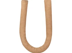 Outlet Beliani Cuscino decorativo GLADIOLUS Bouclé 172 x 14 cm chiaro Tinta unita Marrone