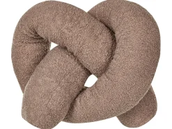 Discount Beliani Cuscino decorativo GLADIOLUS Bouclé 172 x 14 cm Tinta unita Marrone