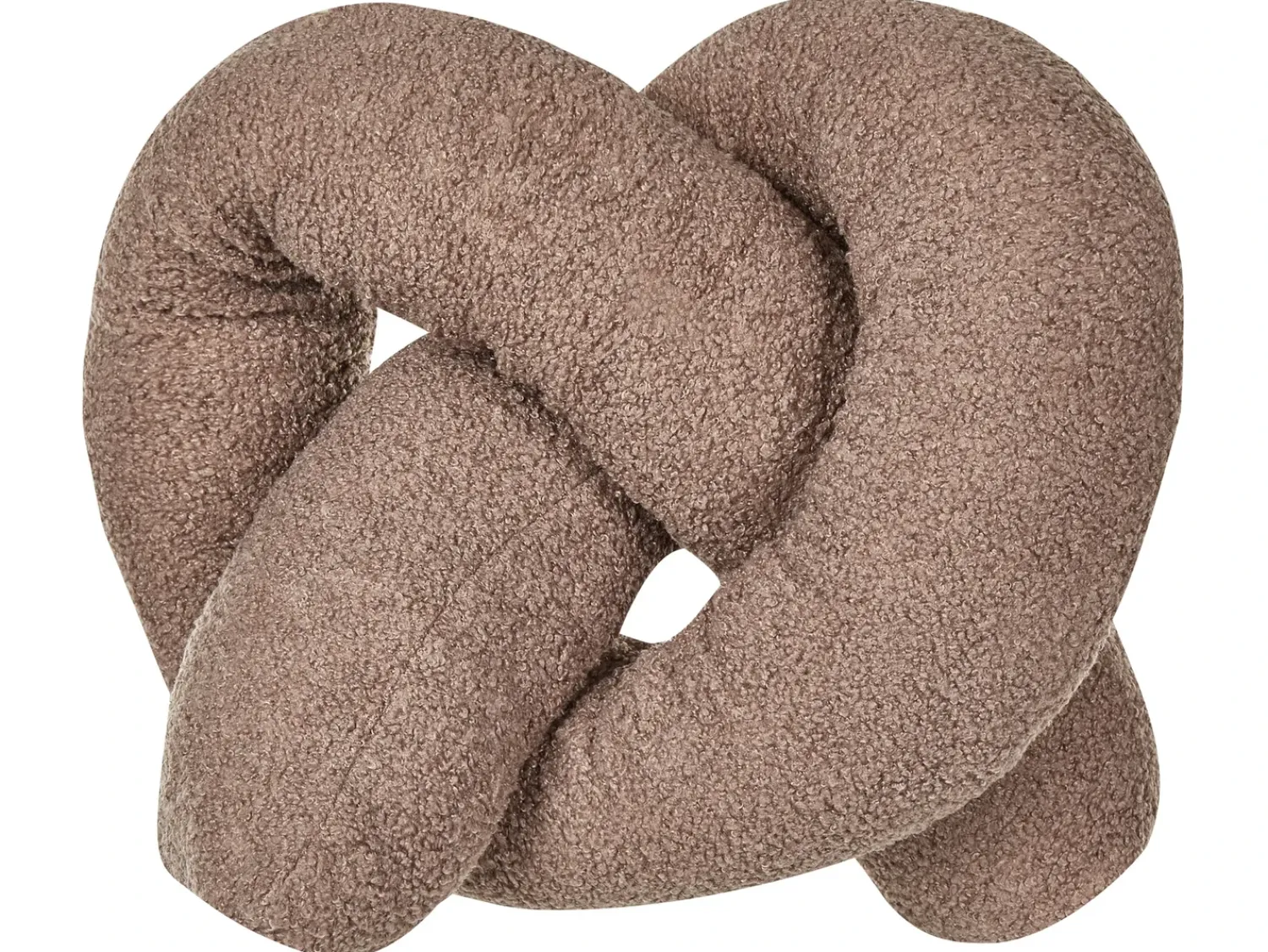 Discount Beliani Cuscino decorativo GLADIOLUS Bouclé 172 x 14 cm Tinta unita Marrone