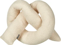 Beliani Cuscino decorativo GLADIOLUS Bouclé 172 x 14 cm Tinta unita Beige