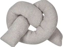Online Beliani Cuscino decorativo GLADIOLUS Bouclé 172 x 14 cm Tinta unita Grigio