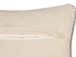 Outlet Beliani Cuscino decorativo INULA Cotone 30 x 50 cm Arancione Trama geometrica Bianco Arancione Grigio