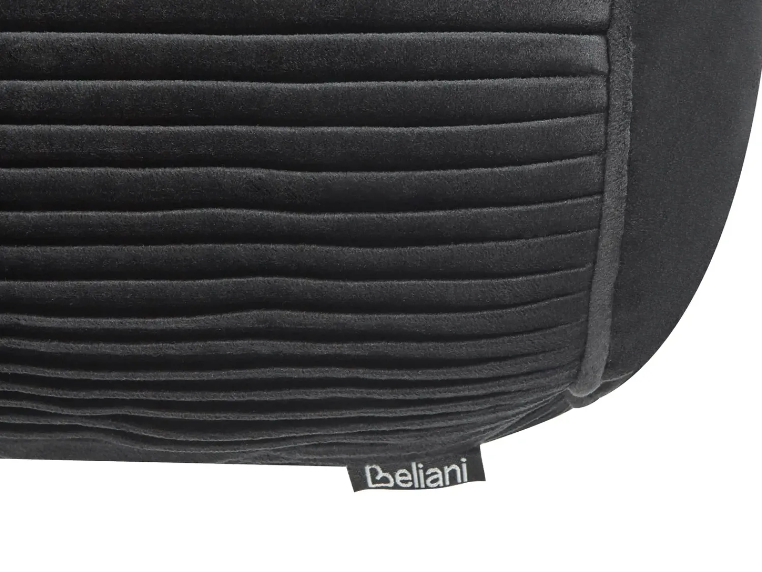 Hot Beliani Cuscino decorativo JONQUIL Velluto 22 x 60 cm Tinta unita Nero