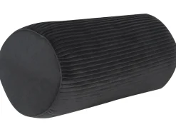 Hot Beliani Cuscino decorativo JONQUIL Velluto 22 x 60 cm Tinta unita Nero
