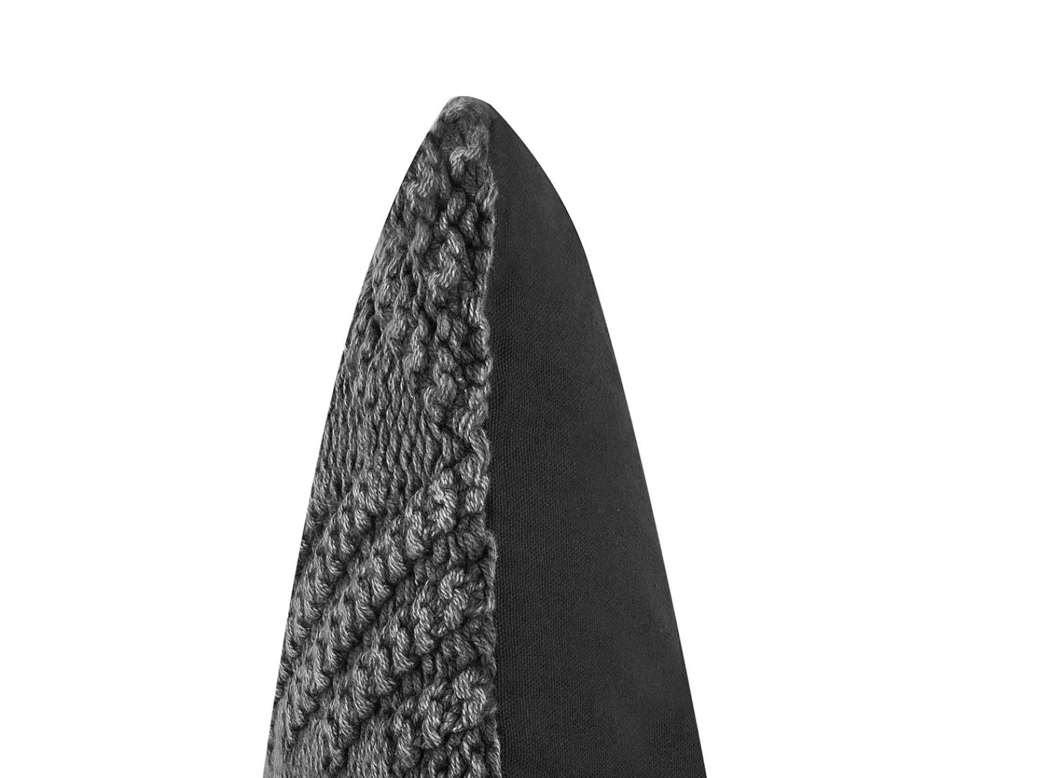Clearance Beliani Cuscino decorativo KONNI Cotone 45 x 45 cm Trama Chevron Grigio