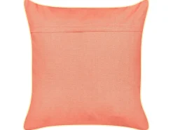 Discount Beliani Cuscino decorativo LAMINARIA Velluto 45 x 45 cm Corallo Trama animale Oro Rosso