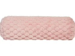 Online Beliani Cuscino decorativo LINDEN Finta pelliccia 22 x 60 cm Tinta unita Rosa
