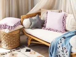New Beliani Cuscino decorativo LYNCHIS Cotone 45 x 45 cm Rosa