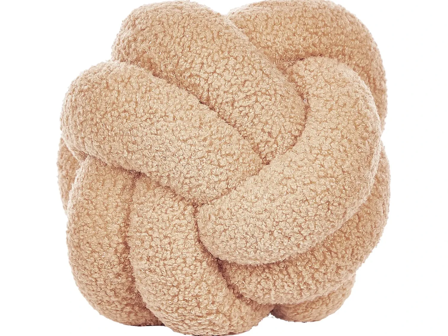 Discount Beliani Cuscino decorativo MALNI Bouclé 19 x 19 cm sabbia Tinta unita Beige
