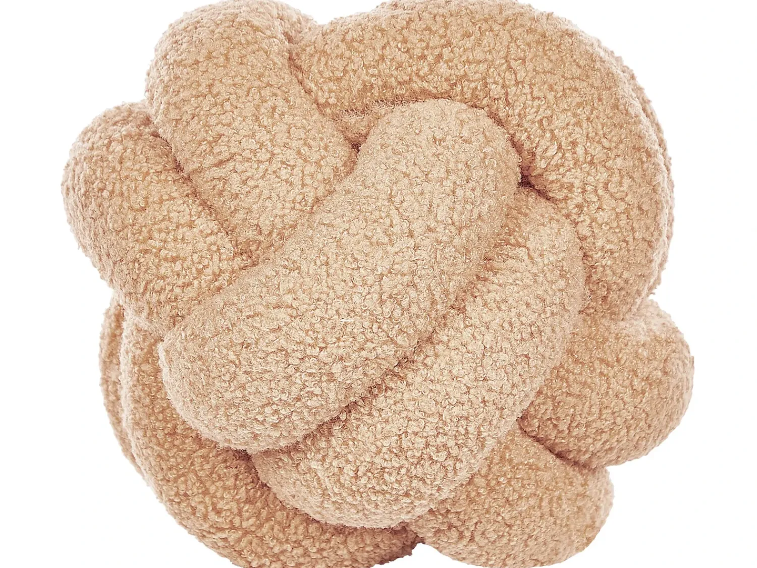 Discount Beliani Cuscino decorativo MALNI Bouclé 19 x 19 cm sabbia Tinta unita Beige